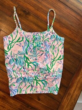 Floral Coral Print Cami Top— Secret escape